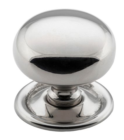 TRADCO CUPBOARD KNOB CLASSIC POLISHED NICKEL D38XP36MM