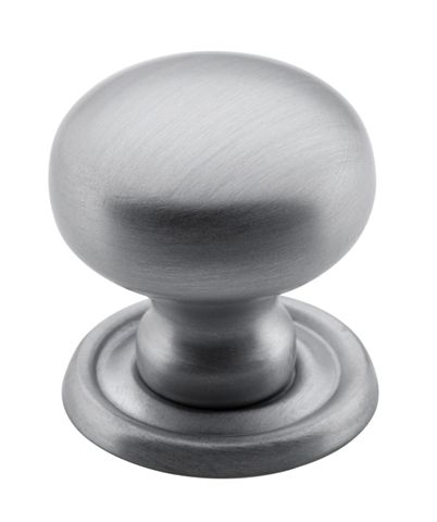 TRADCO CUPBOARD KNOB CLASSIC SATIN CHROME D25XP28MM