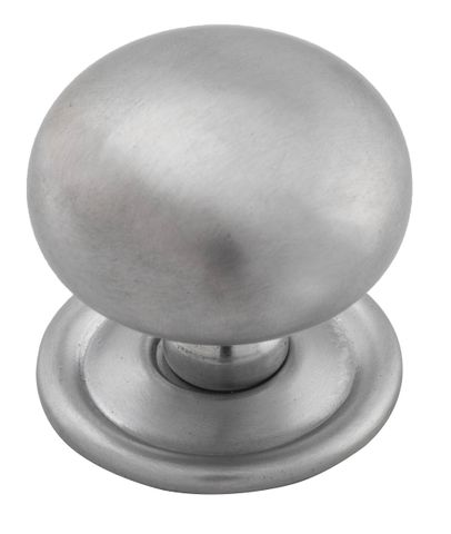 TRADCO CUPBOARD KNOB CLASSIC SATIN CHROME D38XP36MM