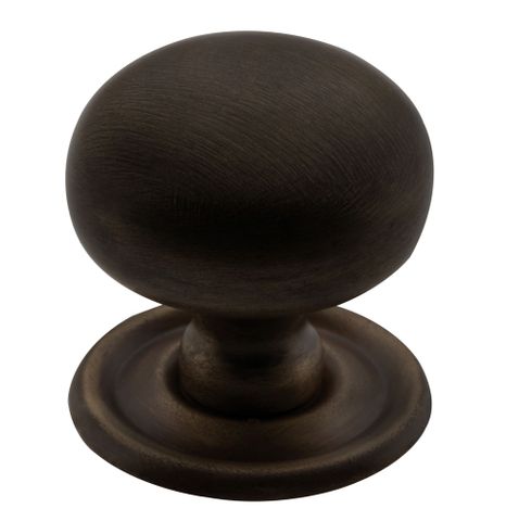 Tradco TRA3252 Cupboard Knob Classic Antique Brass D32xp32mm