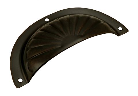 TRADCO SHEET BRASS FLUTED DRAWER PULL