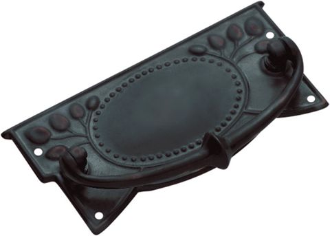 TRADCO CABINET PULL HANDLE SHEET BRASS EDWARDIAN AC