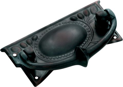 TRADCO CABINET PULL HANDLE SHEET BRASS EDWARDIAN AC