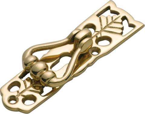 TRADCO CABINET PULL PEDESTAL MAPLE LEAF POLISHED BRASS