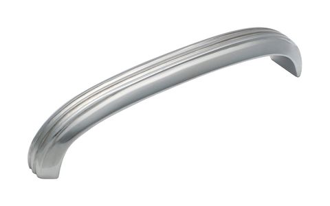 TRADCO CABINET PULL HANDLE DECO CURVED LARGE CHROME PLATED