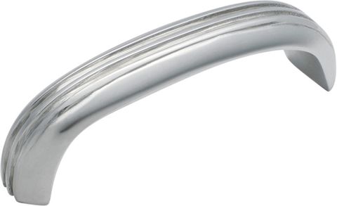 TRADCO CABINET PULL HANDLE DECO CURVED SMALL CHROME PLATED
