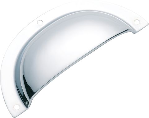 TRADCO DRAWER PULL SHEET BRASS CLASSIC CHROME PLATED