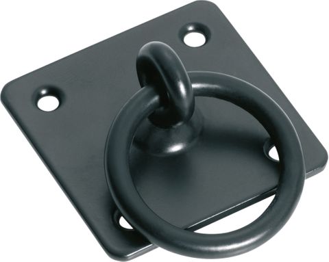 TRADCO CABINET PULL IRON SQUARE RING PULL MB BACKPLATE