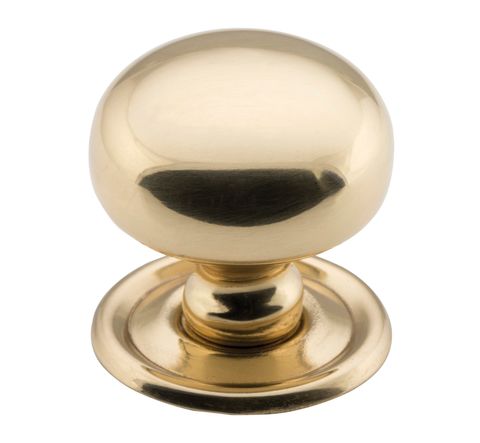 TRADCO CUPBOARD KNOB CLASSIC POLISHED BRASS D32XP32MM