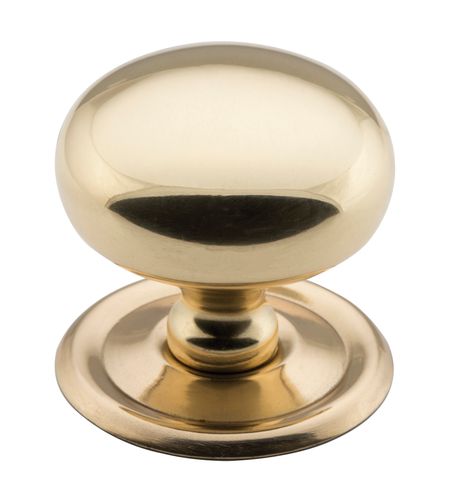 TRADCO CUPBOARD KNOB CLASSIC POLISHED BRASS D38XP36MM