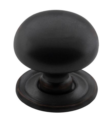 Tradco TRA3656 Cupboard Knob Classic Antique Copper D32xp32mm
