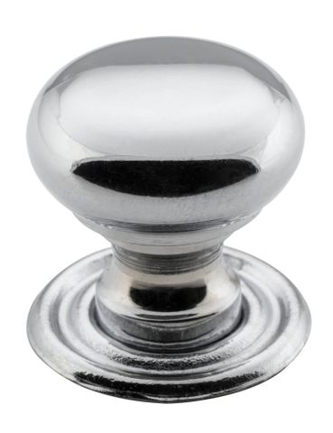Tradco TRA3658 Cupboard Knob Classic Chrome Plated D19xp20mm