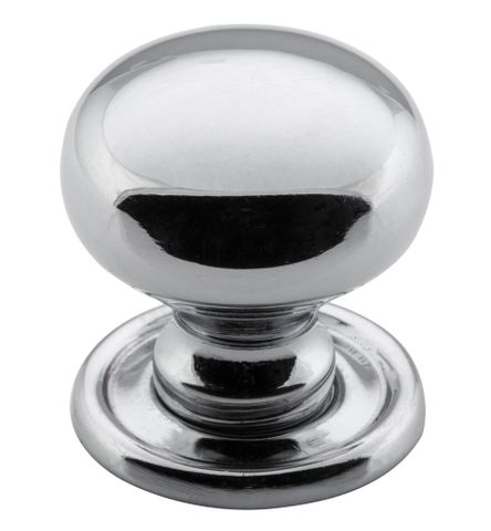 Tradco TRA3659 Cupboard Knob Classic Chrome Plated D25xp28mm