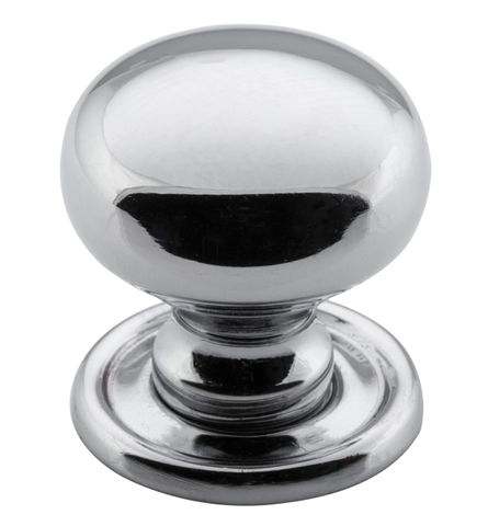 TRADCO CUPBOARD KNOB CLASSIC CHROME PLATED D25XP28MM