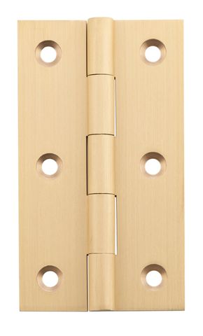 TRADCO HINGE FIXED PIN SATIN BRASS / BRUSHED BRASS