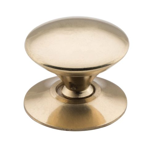 Tradco TRA3666 Cupboard Knob Sheet Brass Victorian Polished Brass