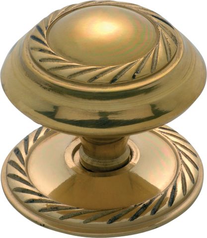 TRADCO CUPBOARD KNOB SHEET BRASS GEORGIAN POLISHED BRASS