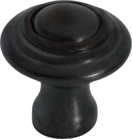 TRADCO CUPBOARD KNOB DOMED ANTIQUE COPPER D25XP24MM