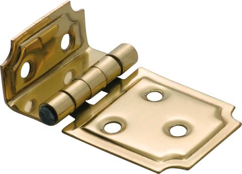 TRADCO CABINET HINGE SHEET BRASS SQUARE OFFSET PB H30XW50MM