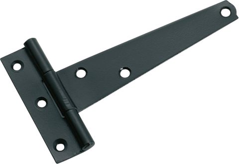 TRADCO CABINET HINGE IRON STRAP MATT BLACK H68XL100XW22MM