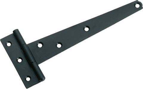 TRADCO CABINET HINGE IRON STRAP MATT BLACK H72XL150XW24MM