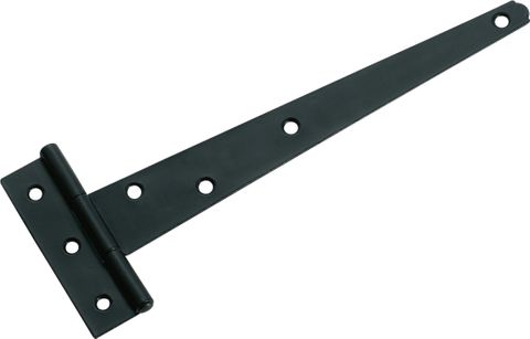 TRADCO CABINET HINGE IRON STRAP MATT BLACK H80XL195XW26MM