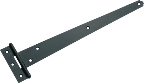 TRADCO CABINET HINGE IRON STRAP MATT BLACK H93XL300XW28MM