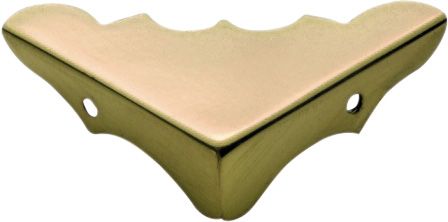 TRADCO BOX CORNER SHEET BRASS MEDIUM POLISHED BRASS