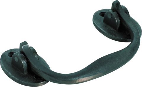TRADCO TRUNK HANDLE IRON MATT BLACK H68XL120MM