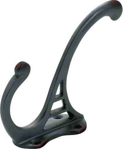 TRADCO HAT & COAT HOOK FEDERATION ANTIQUE COPPER H95XP70MM