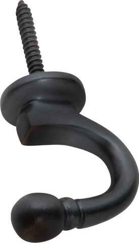 TRADCO CURTAIN TIE BACK HOOK STANDARD ANTIQUE COPPER P45MM