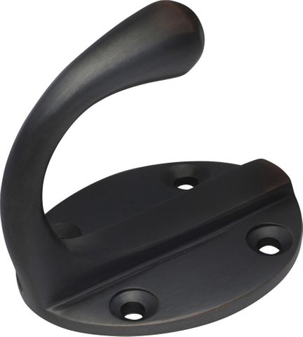 Tradco TRA3937 Robe Hook Single Oval Bp Antique Copper H50xp42mm