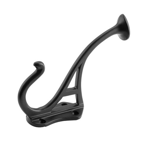 Tradco TRA3944 Hat & Coat Hook Circular End Iron Matt Black