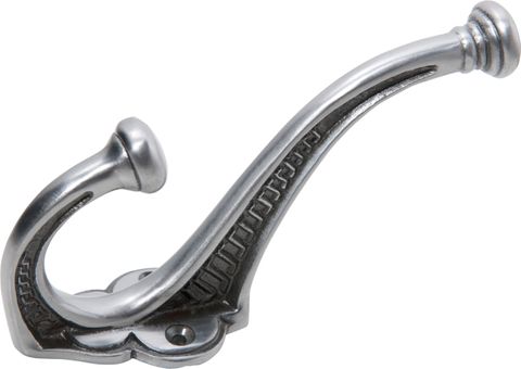 TRADCO HAT & COAT HOOK EDWARDIAN IRON POLISHED METAL