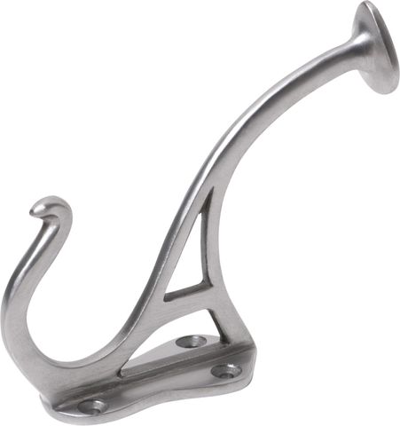 TRADCO HAT & COAT HOOK IRON CIRCULAR END POLISHED METAL