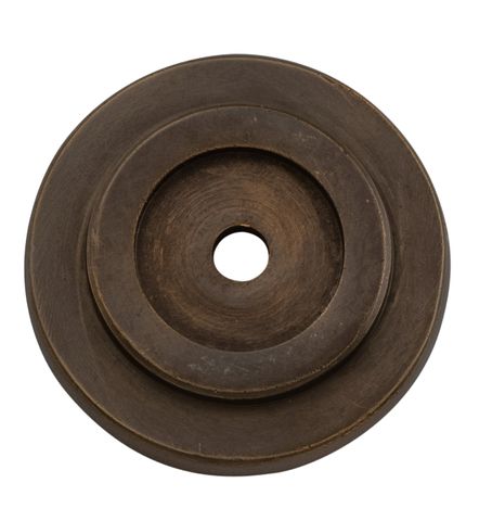 TRADCO BACKPLATE FOR DOMED CUPBOARD KNOB ANTIQUE BRASS D32MM