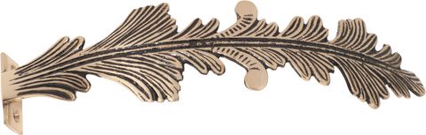 TRADCO CURTAIN SWEEP FEATHER POLISHED BRASS L170MM