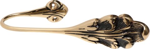 TRADCO CURTAIN SWEEP FLORAL POLISHED BRASS L170MM