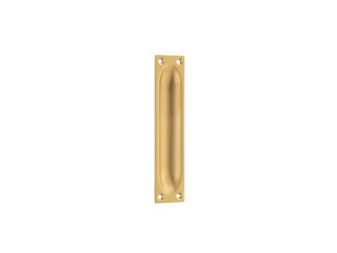 Tradco TRA4842 Sliding Door Pull Classic Large Satin Brass