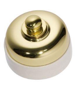 Tradco TRA5101/250 Dimmer Led 250T Ivory Porcelain Base PB D60xp48mm