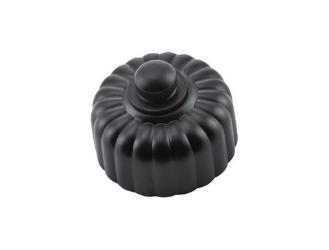 Tradco TRA5331 Dimmer Fluted Matt Black D55xp40mm