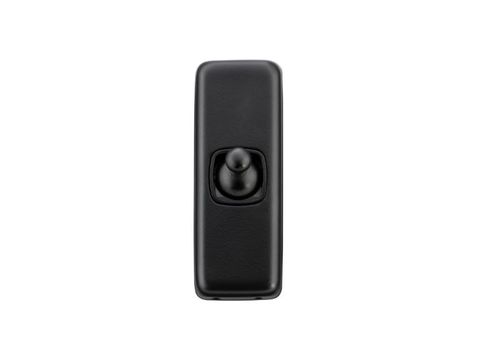 Tradco TRA5350 Switch Flat Plate Toggle 1 Gang Matt Black H82xw30mm