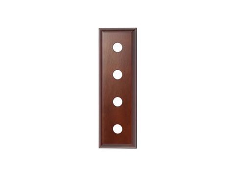 Tradco TRA5434 Switch Socket Block Traditional Quad Cedar H90xl280mm