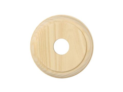 Tradco Traditional Profile Round Switch/Socket Wood Block