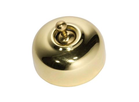 Tradco TRA5474 Switch Traditional Polished Brass D50xp40mm