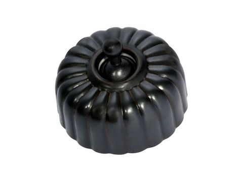 Tradco TRA5482 Switch Fluted Antique Copper D55xp40mm