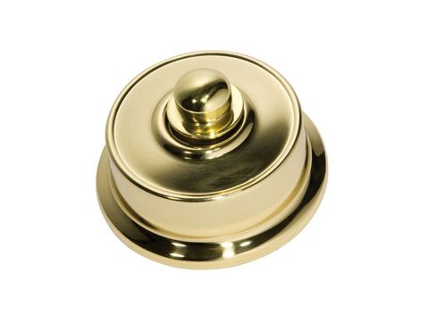 Tradco TRA5492 Fan Controller Federation Polished Brass D62xp38mm