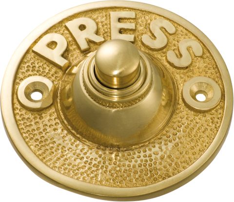 TRADCO BELL PRESS FEDERATION ROUND POLISHED BRASS D63MM