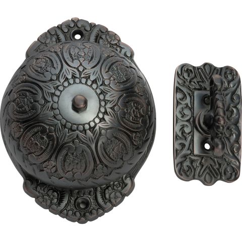 Tradco TRA5508 Turn Bell Ornate Antique Copper H125xw92mm