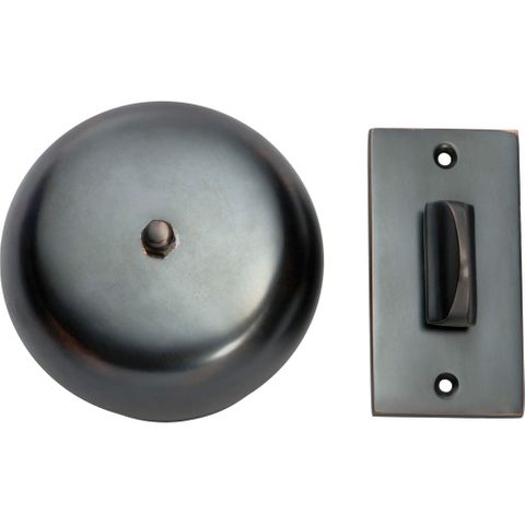 Tradco TRA5516 Turn Bell Plain Antique Copper D90mm